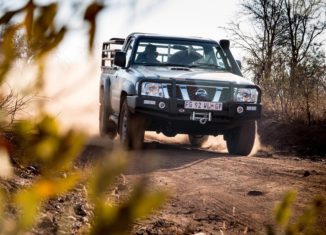 Nissan Patrol on dirt road
