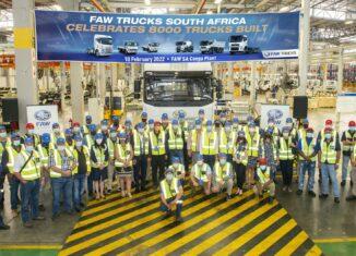 FAW Trucks SA Assembles 8 000th Unit At Coega Plant