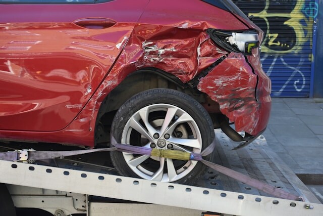 3 april car crash dented car car wreck
